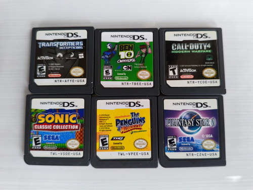 Lote 6 Juegos Nintendo Ds:sonic,ben 10,call Of Duty ¡y Más! (Usado)