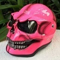 Casco De Motociclista Cráneo Máscara De Halloween