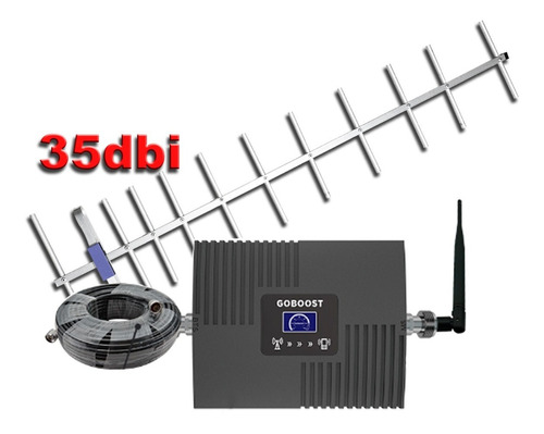 Amplificador Repetidor Datos 4g Zona Rural + Antena 35 Dbi