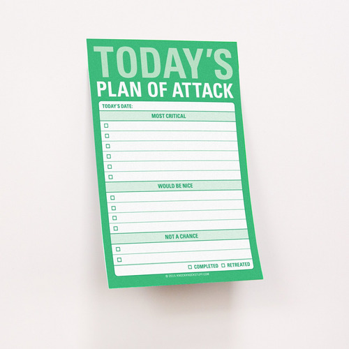 Knock Plan Of Attack Great Big Sticky Note