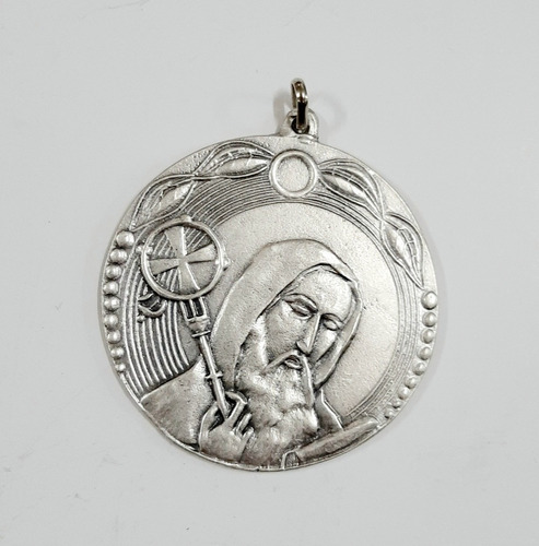 Medalla Cunero De San Benito Abad  -  Metal De 60 Mm