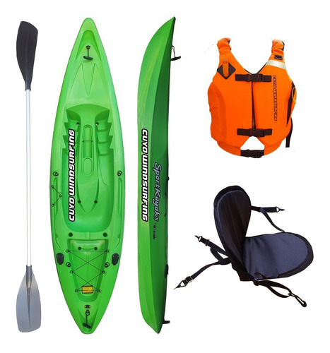 Combo N2 Kayak Sportkayaks S1 1 Pers Simple Chaleco Asiento