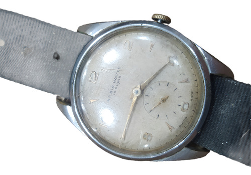 Antiguo Reloj A Cuerda Nasia 15 Rubíes Suizo Funciona (Usado)