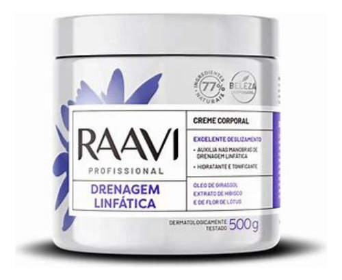 Creme De Drenagem Línfatica Raavi