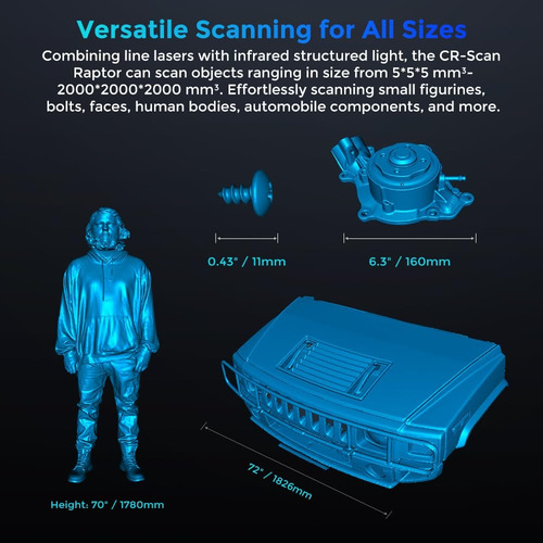 Scanner A Laser Creality Cr Scan Raptor Line