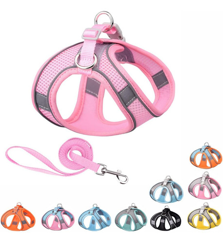 Arnés Reflectante Para Perro Pequeño Con Juego De Correa