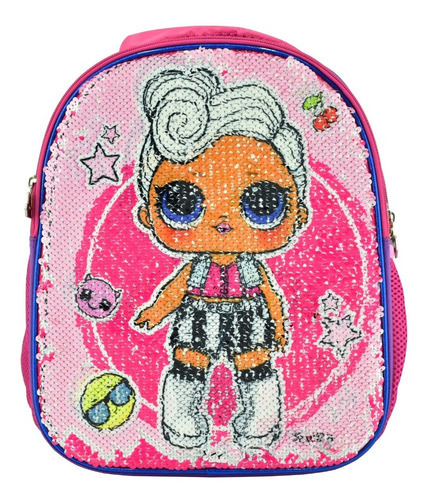 Mochila Lol Surprise Lentejuela Reversible Kinder 157884 Ruz Color Rosa/Violeta