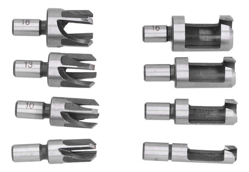 Broca For Tapones De Madera, 8 Piezas, Industrial, De Acero