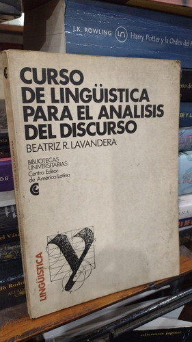 Beatriz Lavandera - Curso Linguistica Analisis De Discurso