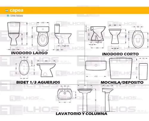 Inodoro Con Mochila Bidet Roca Italiana Largo De Apoyo