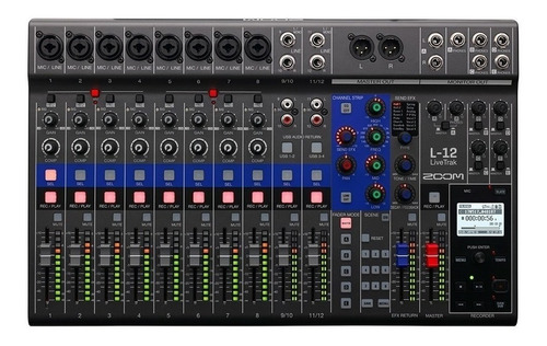 Mixer Mesa Zoom Livetrak L12 Gravador Digital