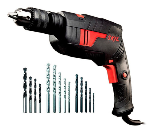 Imagem 1 de 5 de Furadeira De Impacto 1/2 6555 Skil 570w 110v + Kit 14 Brocas