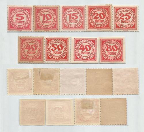 S1313 Áustria 1918 Unificação Com Alemanha 119 Selos