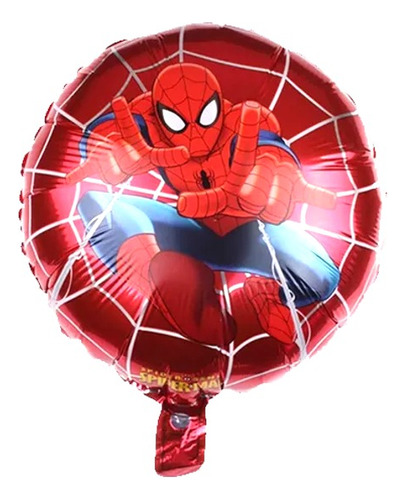 Globos Metálicos Spiderman 45 Cm 10 Pzas