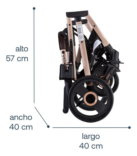 Coche Vox Gold, Ruedas Todo Terreno, Asiento 2 En 1 Bebesit
