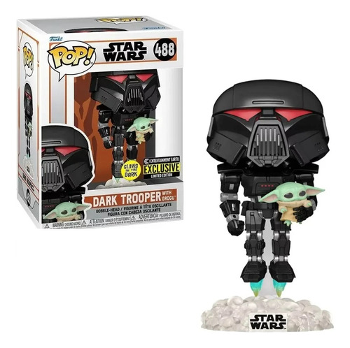 Funko Pop! Star Wars - Dark Trooper With Grogu #488 Original
