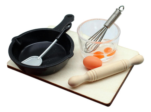 .7 Piezas 1/12 Casa De Muñecas Cocina Utensilios De Cocinav