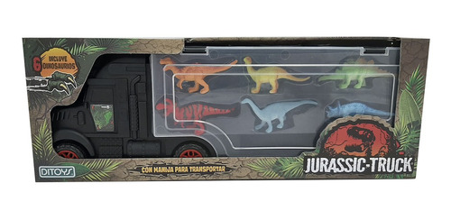 Imagen 5 de 9 de Juguete Camión Grande Transportador Dinosaurios Jurassic
