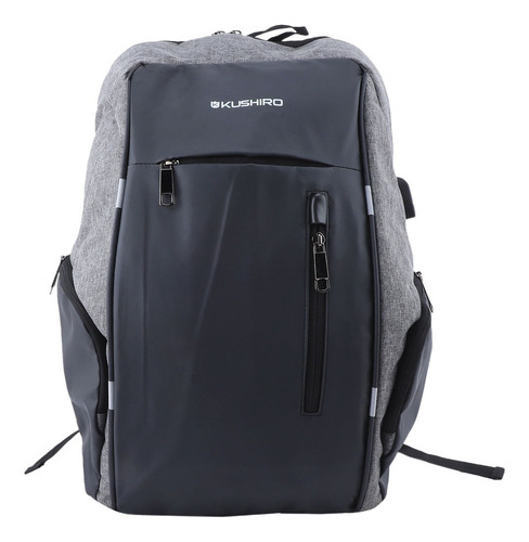 Mochila Con Puerto Usb/kushiro Negro/gris 40 Lts Tigre