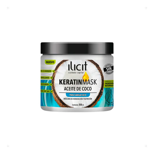 Mascarilla Keratinmask 350 Ml Ilicit Mascara Para El Cabello