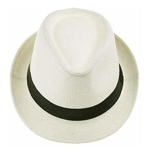 Moda Verano Paja Mujeres Sombreros De Sol Trilby Fedora Gáng