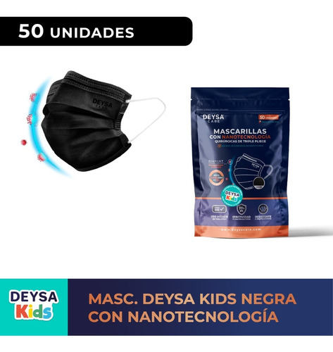 Mascarillas Nanotecnología Niños Env. Resellable 50 Un