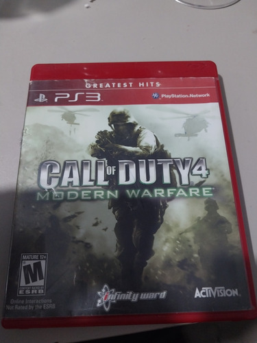 Call Of Duty 4 Modern Warfare Ps3 Mídia Física 