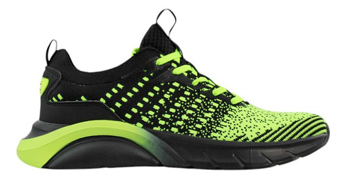 Tenis Deportivos Hombre Charly 1086396 Ligeros Negro / Limón