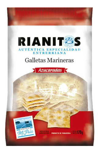 Galletas Marineras Rianitos Azucaradas X 12