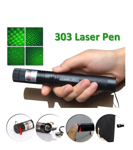 Laser Verde Radiation Caneta Ajustável Alta Potência 200mw