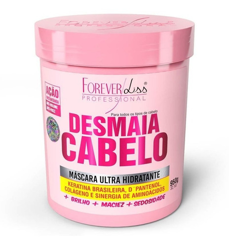 Máscara Ultra Hidratante Desmaia Cabelo 950g Forever Liss