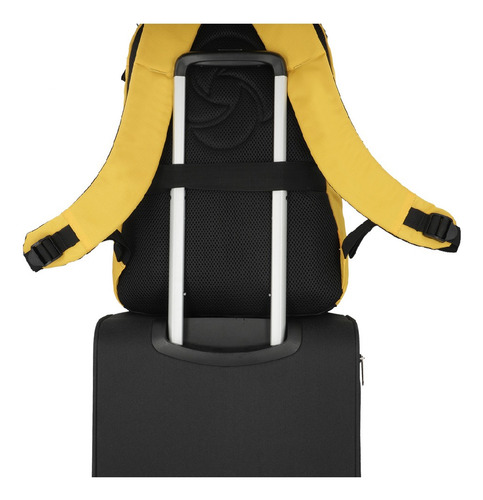 Mochila escolar Samsonite Reformation Moonlight color sunny yellow diseño liso 25L