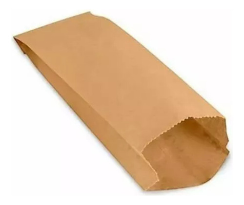 Bolsa Papel Kraft P/panaderia N°4a - Pack X 500u Marrón Claro Bolsas Kraft