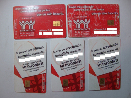 5 Tarjetas Infonavit Infonatel Crédito Vivienda Casa Duplex