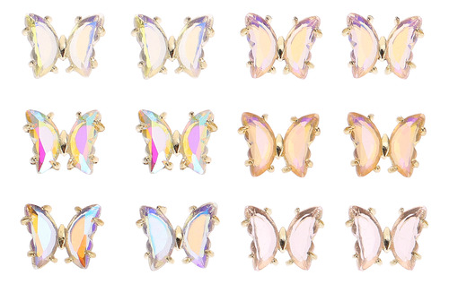 Joyas Decorativas Para Uñas Nail Gem Con Forma De Mariposa,