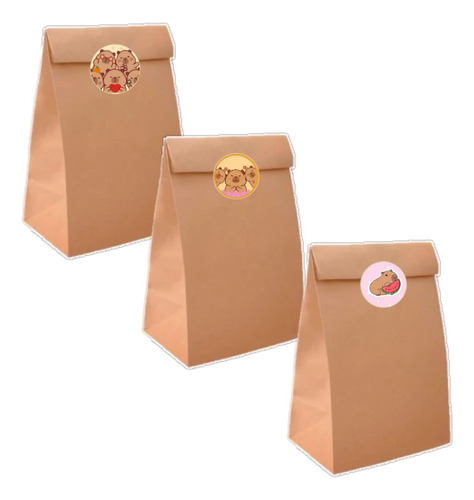 Combo Sorpresa Capybara Capibara X5 Artículos Carpincho