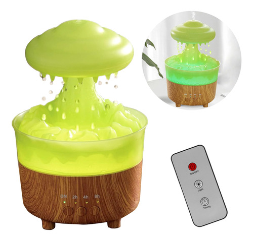 Humidificador De Gotas Lluvia Con Luz Que Cambia De Color