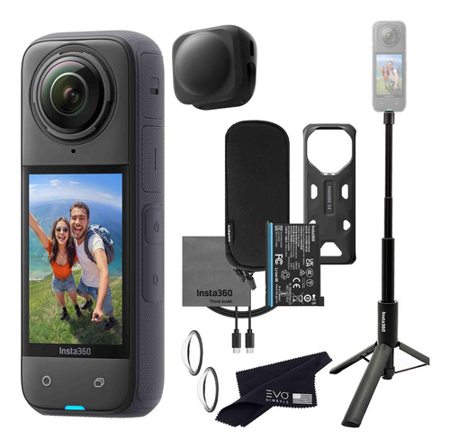 Cámara De Acción Insta360 X4 8k Impermeable 360 Con Paquete