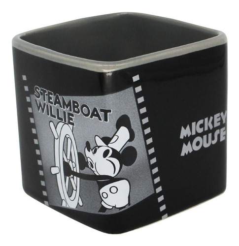 Imagem 2 de 5 de Caneca Quadrada Mickey Classic De Cerâmica 300ml