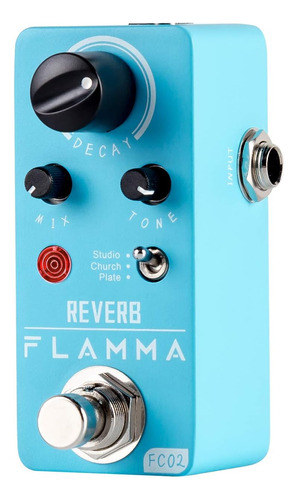 Pedal De Efectos Flamma 3 En 1 Reverb Blue