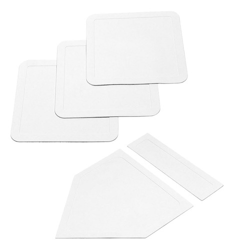 . Conjunto De Base De Beisebol E Softbol, 5 Peças, Bases