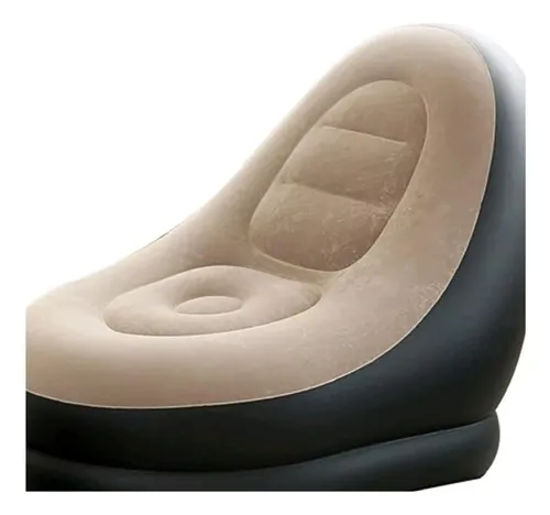 Sofá Inflable Con Mini Puff Para Pies