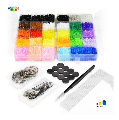Kit Colosal 20,000 Hama Beads Mini 2.6mm - Envío Incluido