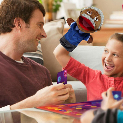 Kids Hand Puppets Plush Black People Role Play Toy Puppet Wi