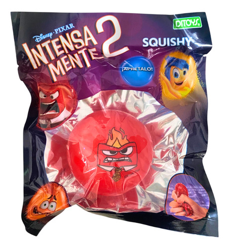 Quishy Personajes De Intensamente 2 Ditoys 2837 Color Furia