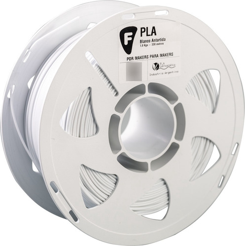 Filamento Pla Filar 1.75 Mm 1 Kg Blanco Antartida