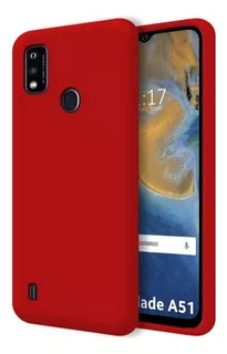 Funda Case Para Zte Blade A51 Soft Feeling Antishock Rojo