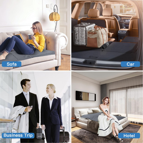 Forro Para Saco De Dormir Y Sábanas De Viaje Portátil Gris Ubicación De La Cremallera