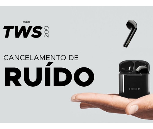 Imagem 3 de 9 de Fone Bluetooth Tws200- Edifier Earbuds AirPods Design