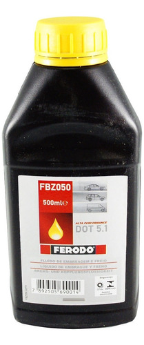 Fluido De Freio Dot 5.1 500 Ml Ferodo - Origem Inglaterra